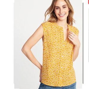 NWT Old Navy Sleeveless Button-down top - XXL Tall